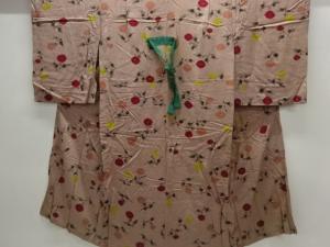 アンティーク　花模様長襦袢